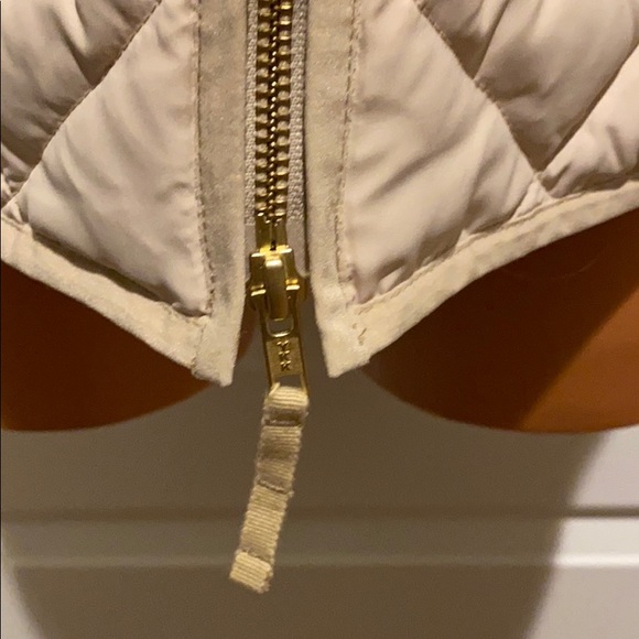 J Crew Down Filled Quilted Vest XXS Ivory $99 - Picture 3 of 10